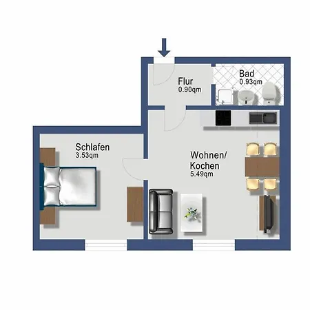 Schleiblick App 7 Apartment Rabenkirchen-Faulueck
